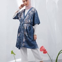 Lasya Kimono Outer Navy - HIJABENKA