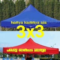 atap tenda lipat 3x3 terpal kain tenda cafe lipat kai