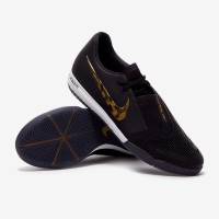 Sepatu Futsal Nike Zoom Phantom VNM Pro IC - Black/Metallic Gold