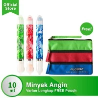 Plossa Minyak Angin Aromatherapy 4in1 - Varian Lengkap FREE Pouch