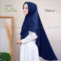 Hijab/Jilbab Khimar Instant SYARI Dua Lapis Ceruti/Sofia