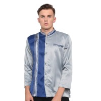 Baju Koko Lengan Panjang Pria Bahan Velvet