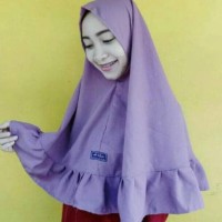 Paling Laris Pakaian Muslim Khimar Rempel No Pet / Jilbab Instan