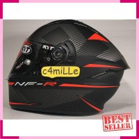 HELM KYT CASCO NF-R LOGOS MATT RED DOUBLE VISOR FULL FACE NFR SPECIAL