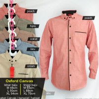 TROLISTORE GROSIR KEMEJA PRIA DISTRO POLOS LENGAN PANJANG KATUN OXFORD