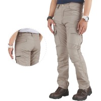 celana panjang pria katun cream casual pdl cargo gunung cowok CR1