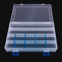Plastic Fishing Lure Box Tackle Multifunctiona Transparent Plug-in