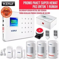 KERUI G18 Wireless GSM Home Alarm Sistem Paket Hemat Pas utk 1 Rumah