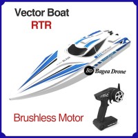 Rc Boat Vector High Speed RTR Perahu Remote Control Ship Lima Drone