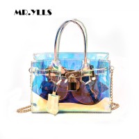 Bening Transparan Wanita Single Tas Bahu Laser Lock Wanita Messenger T