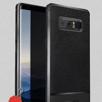 PREMIUM LEATHER ARMOR Casing Handphone Samsung Note 8 soft CASE ANTI S