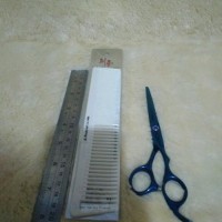 set sisir gunting manual alat cukur rambut pangkas barber Berkualitas