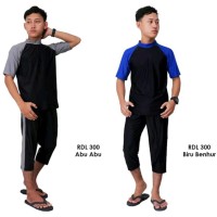 Baju renang pria laki laki dewasa celana panjang lengan pendek RIZQY