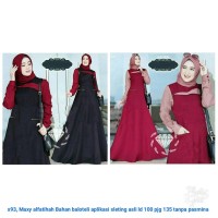 Dress Hijabers Selebgram Gamis Kekinian Acara Santai Formal Simpel