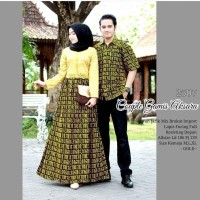 Setelan Sarimbit Batik Gamis Remaja Batik Couple Brokat Kekinian DMR2