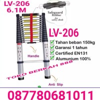 Tangga Teleskopik 6 Meter Single Merk LIVEO. Tangga Telkom 6M