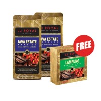Buy 2 JJ Royal Coffee Java Estate Arabica Bag 200gr Free Lampung@ 5sch
