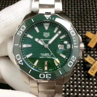 Jam Tangan Pria Tag Heuer Aquaracer Silver Green Automatic Original