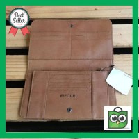 PREMIUM dompet kulit wanita ripcurl leather wallet brown 100%