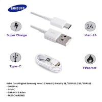 KABEL DATA SAMSUNG TYPE C NOTE 7 NOTE 8/9 S8 S8+ S9 S9+ ORIGINAL WHITE