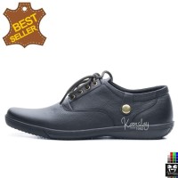 Sepatu Tali Kulit Asli Sneaker Casual Wanita Formal Pria 207 B