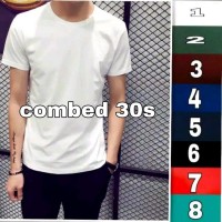 Beli 1 Free 3 Total 4Pcs Kaos Combed Pria Polos Bahan Import