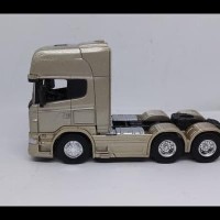 Diecast Miniatur Mobil Truk Scania V8 R730 Diecast Truck Welly