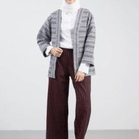HIJABENKA Gina Ethnic Outer Blue