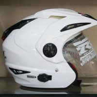 Helm RN Double Visor Putih mirip Ink t1