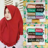 TERBARU KHIMAR PET REMPEL JILBAB /JILBAB WOIFIS SIMPLE MAROON