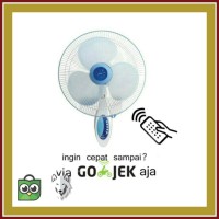 Promo Kipas angin dinding Miyako Wallfan Miyako Remote KAW 1689 RC