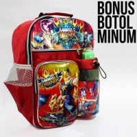 SALE! TAS KARAKTER ANAK TAS MOBIL LEJEN RANSEL BONUS BOTOL TERBARU