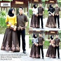 Baju Couple Batik Set Renda Baju Batik Couple Rok n Blus Couple Gamis