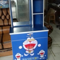 Meja Rias Karakter Doraemon/Hello Kitty/Keroppi - Promo murah