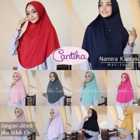 JILBAB INSTAN ORGANZA SYAR'I TERBARU KHIMAR JERSEY NAMIRA KANCING ORI