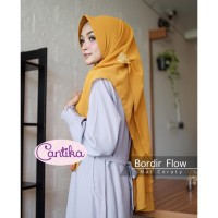 JILBAB INSTAN ORGANZA SYAR'I TERBARU KHIMAR PET BORDIR FLOW ORI