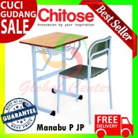 PREMIUM MEJA KURSI BELAJAR CHITOSE MANABU P JP MAZJ