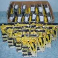 Mesin Bor Tanpa Kabel dan Obeng Listrik FIsch alat murah