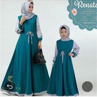 baju muslim couple ibu anak maxi dress bdrenata couple tanpa hijab