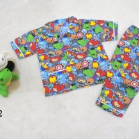 Baju tidur piyama anak laki laki Motif Super Hero
