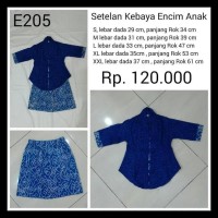Best Seller Setelan Kebaya Encim Anak 2-11 Tahun Termurah