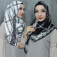 Spesial Price Hijab Pashmina Satin Printing Motif / Kerudung Jilbab