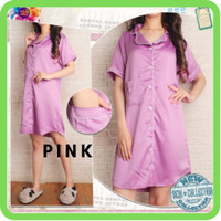 DIJAMIN ASLI! BAJU TIDUR WANITA SATIN PINK / LINGERIE - LIMITED STOCK