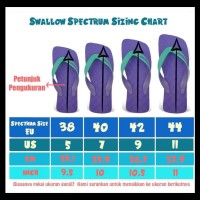 Sandal Swallow Premium Spectrum Pria - Logo Orange - Hitam, 40 SPECIAL