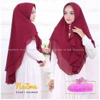 KHIMAR SYARI REMPEL MURAH NAZMA SIFON / BERGO INSTAN /JILBAB SYARI