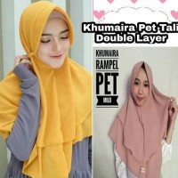 Khumaira Pet Tali Dobel Layer ||| HIJAB JILBAB KHIMAR INSTAN