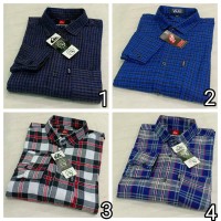Kemeja Flanel Pria lengan panjang kualitas Distro