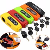 Grip Lock Caps Gembok Pengaman Stang Motor Griplock Handle Alarm Anti