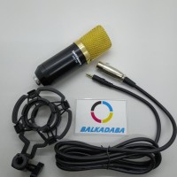 PROMO Microphone BM 700 Mic Condenser For Smartphone Pc Laptop - Hitam