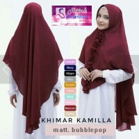 Jilbab instan Hijab Syar'i not Zoya, Elzatta Khimar Kamilla Ungu Muda